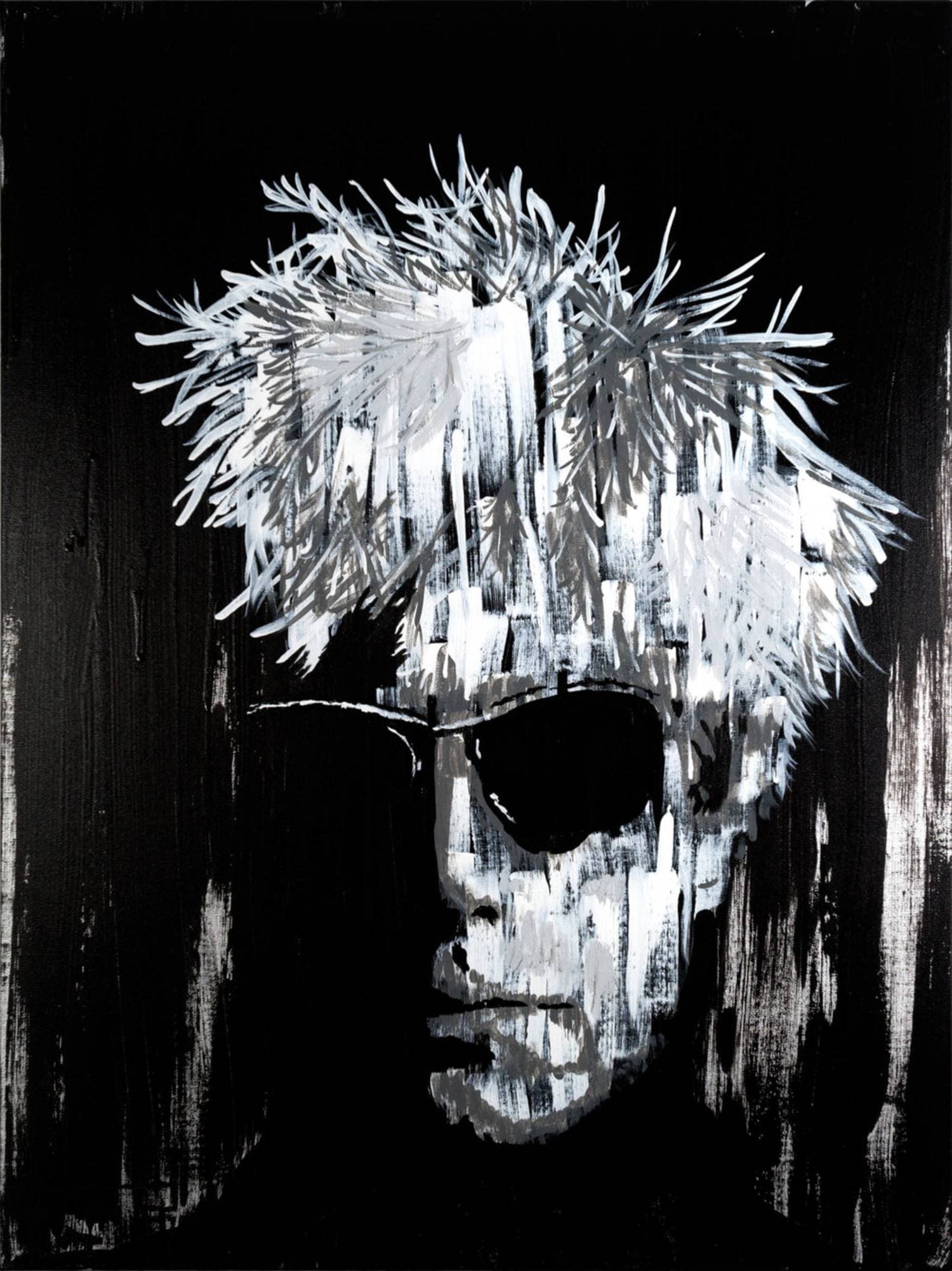 Andy Warhol, acrylic on canvas by R. Spencer Fink