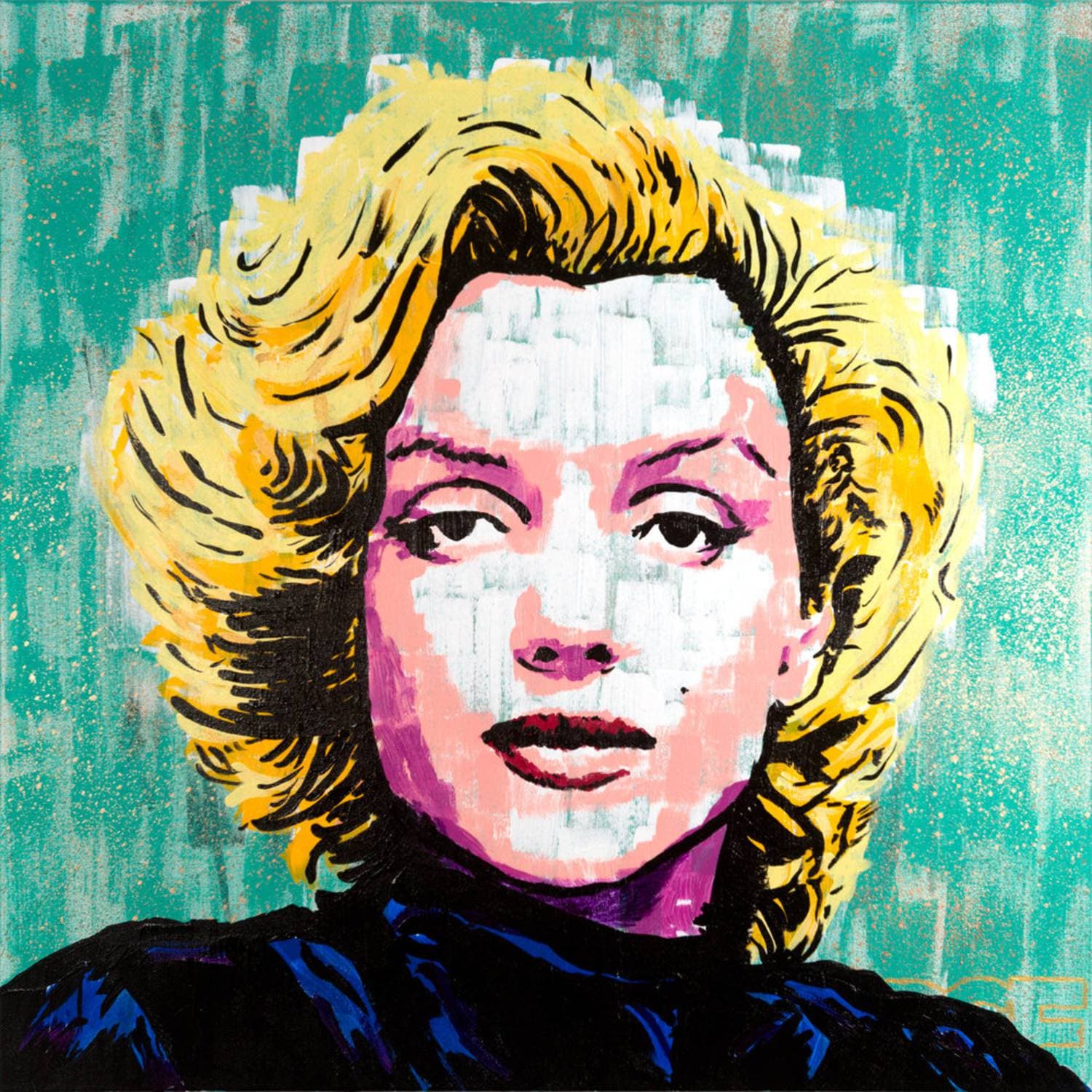 Marilyn Monroe, acrylic on canvas by R. Spencer Fink