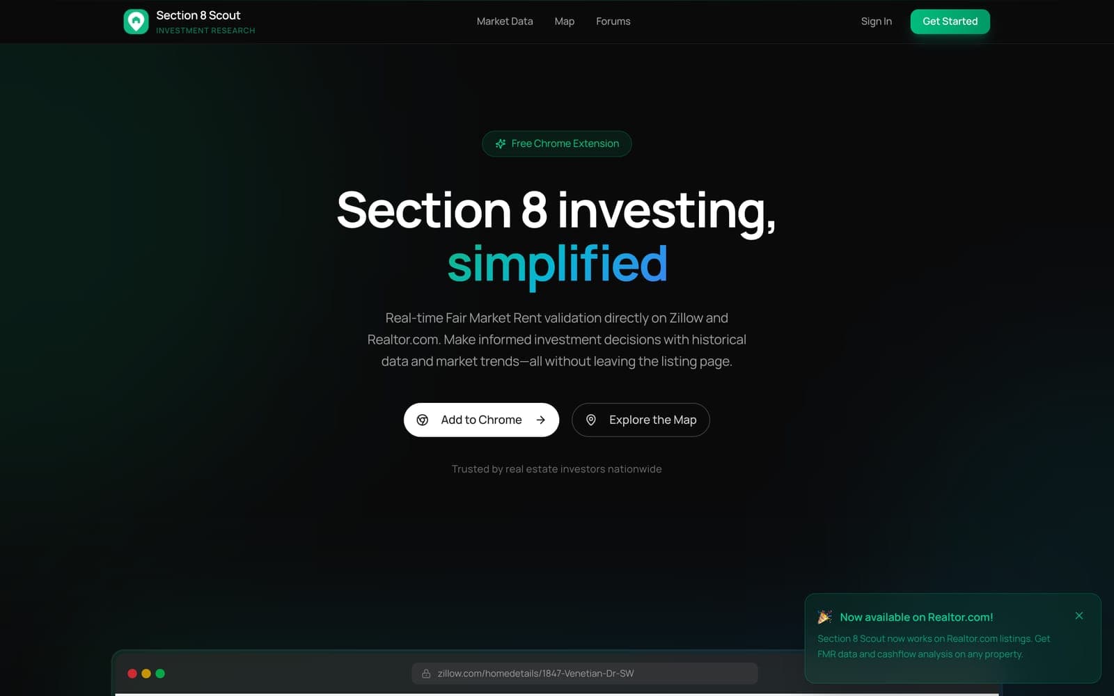 The Section-8-Scout home page